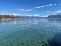 The limpid waters of Lake Geneva