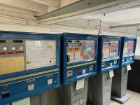 Old ticket machines in the Züri Tram Museum