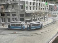 Working tram model on the Paradeplatz in the Züri Tram Museum