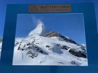 Matterhorn framed through the cheesy tourist trap