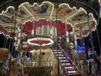 Double-decker carousel in the Petersplatz at the Basler Herbstmesse