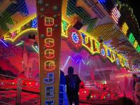 The "Disco Jet" flying-bobs-style ride at the Basel Basler Herbstmesse