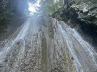 Closeup of the face of Fox's Falls