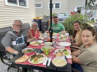 Gary's welcome-home dinner (back from the hospital)