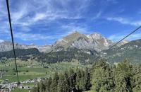 Looking at Säntis from the chairlift