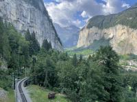 Looking back down the valley on the way to Wengen