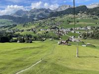 The green, green fields above Wildhaus, with Säntis behind
