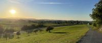 Walking back to Kempten into a gorgeous autumn sunset