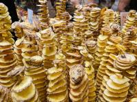 Tornado potatoes at Mercat de la Boqueria