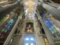 Wide view of the "Mary" wall of the Sagrada Familia