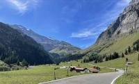 Looking up toward the Klausenpass from Urnerboden