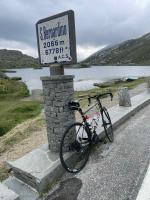 Mojito rests at the top of the San Bernardino pass