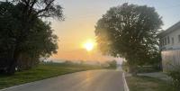 Sunset from Bettswil on an autumn, after-work ride