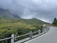 The storm's coming in near the top of thte San Bernardino pass