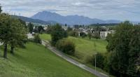 View of Pilatus from Gisikon
