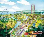 To Thrill Dragster Aerial View (Artist's Rendering)