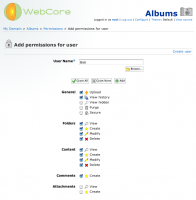(11) User permissions