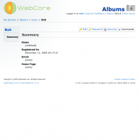 (8) User home page