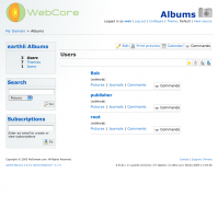 (9) Application home page (user created)