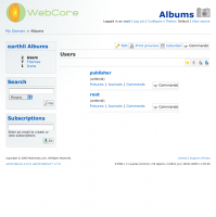 (2) Application home page