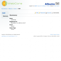 (3) Root user home page