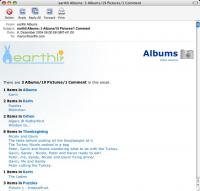 Album Email Table of Contents